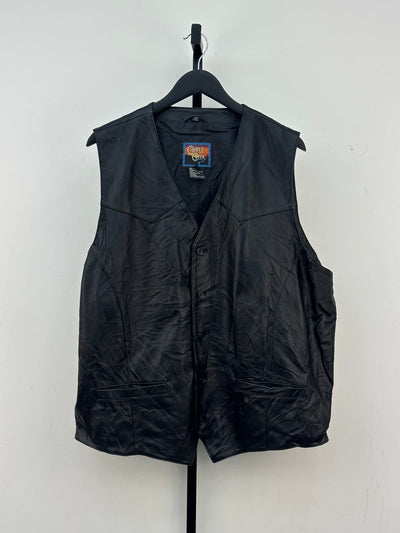 GILET IN PELLE TAGLIA: 3XL