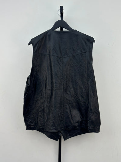 GILET IN PELLE TAGLIA: 3XL