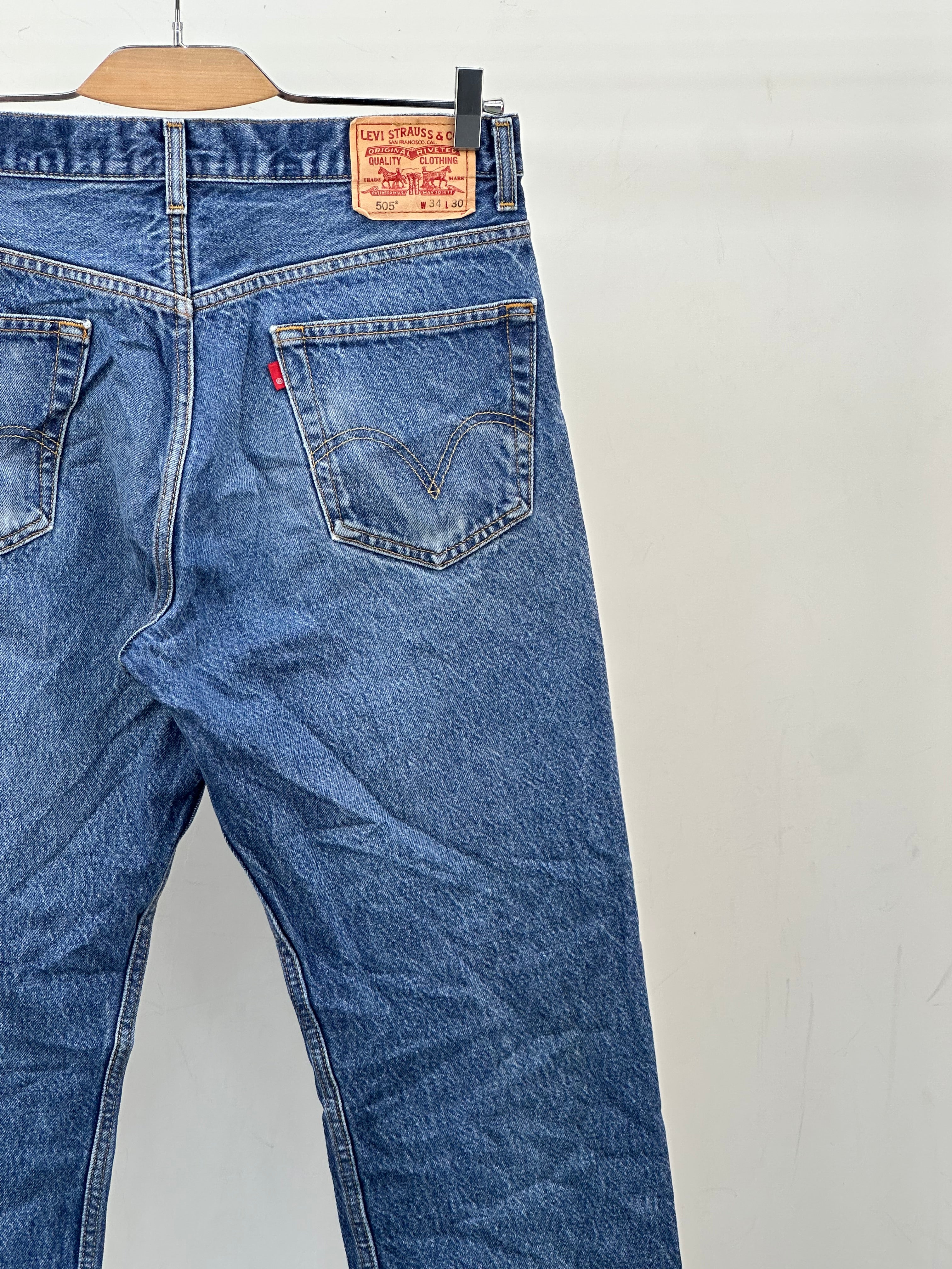 LEVI'S 505 STRAIGHT FIT TAGLIA: 48 ITA = W34 L30