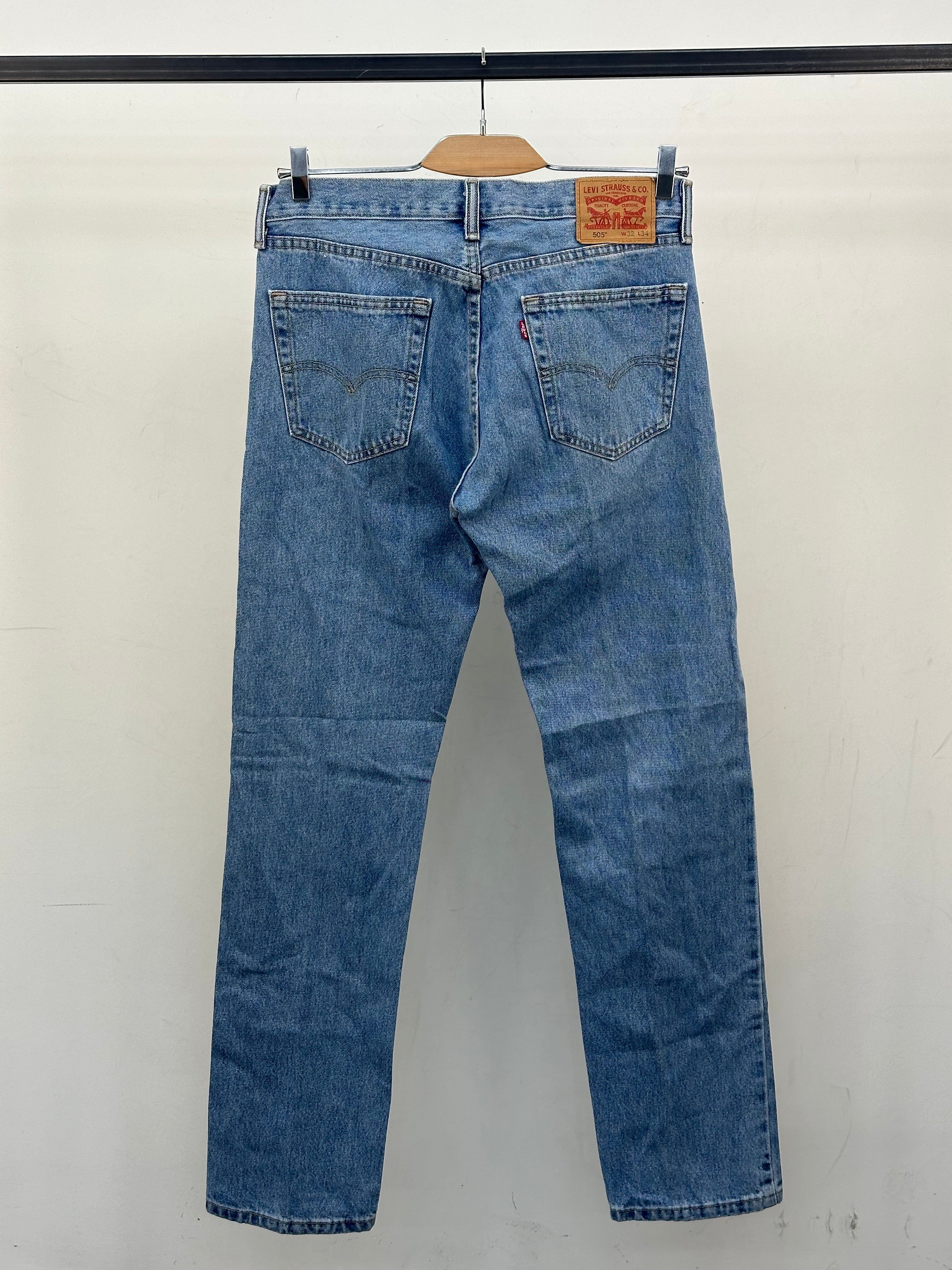 LEVI'S 505 STRAIGHT FIT TAGLIA: 46 ITA = W32 L34