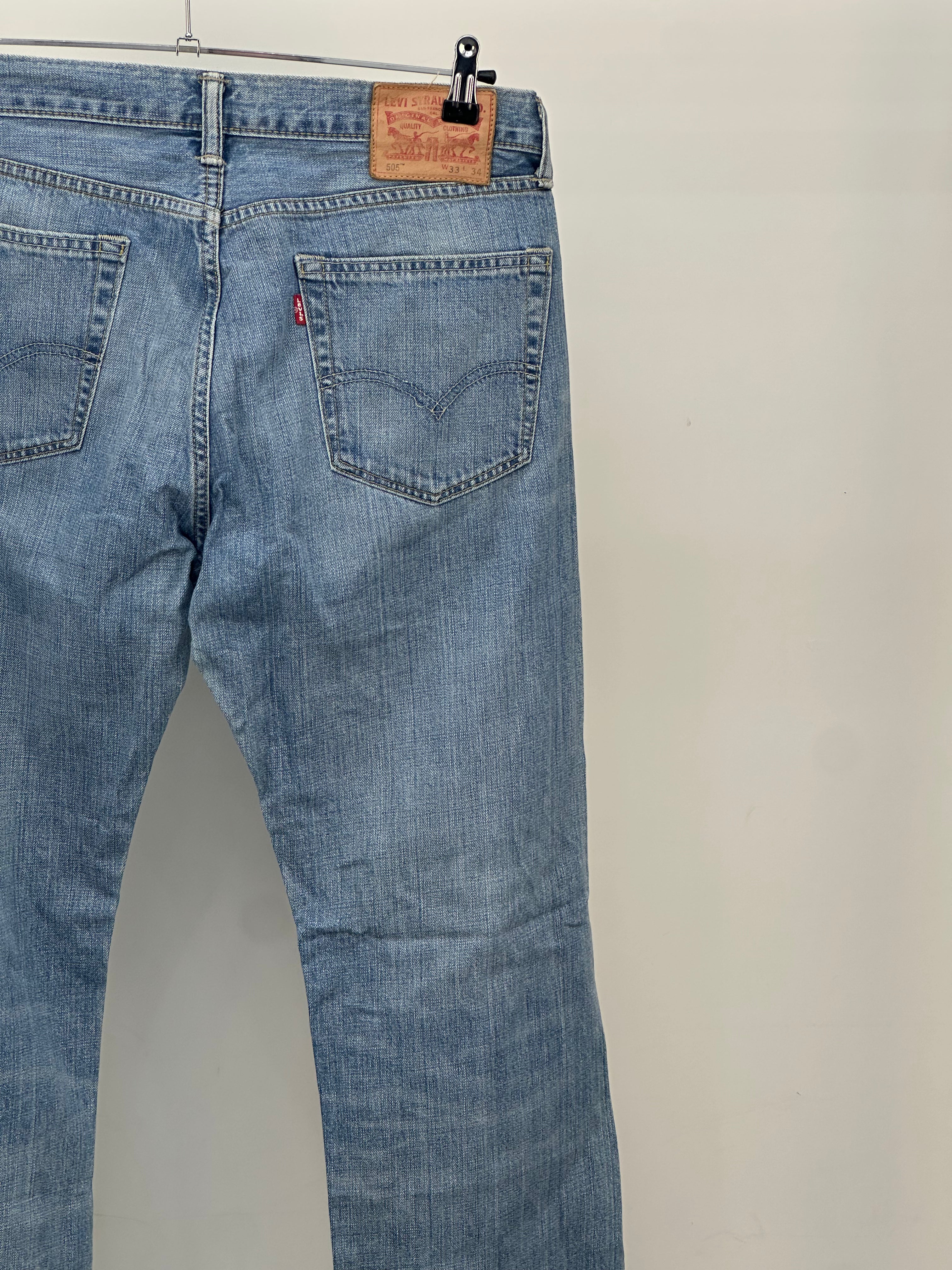 LEVI'S 505 STRAIGHT FIT TAGLIA: 47 ITA = W33 L34