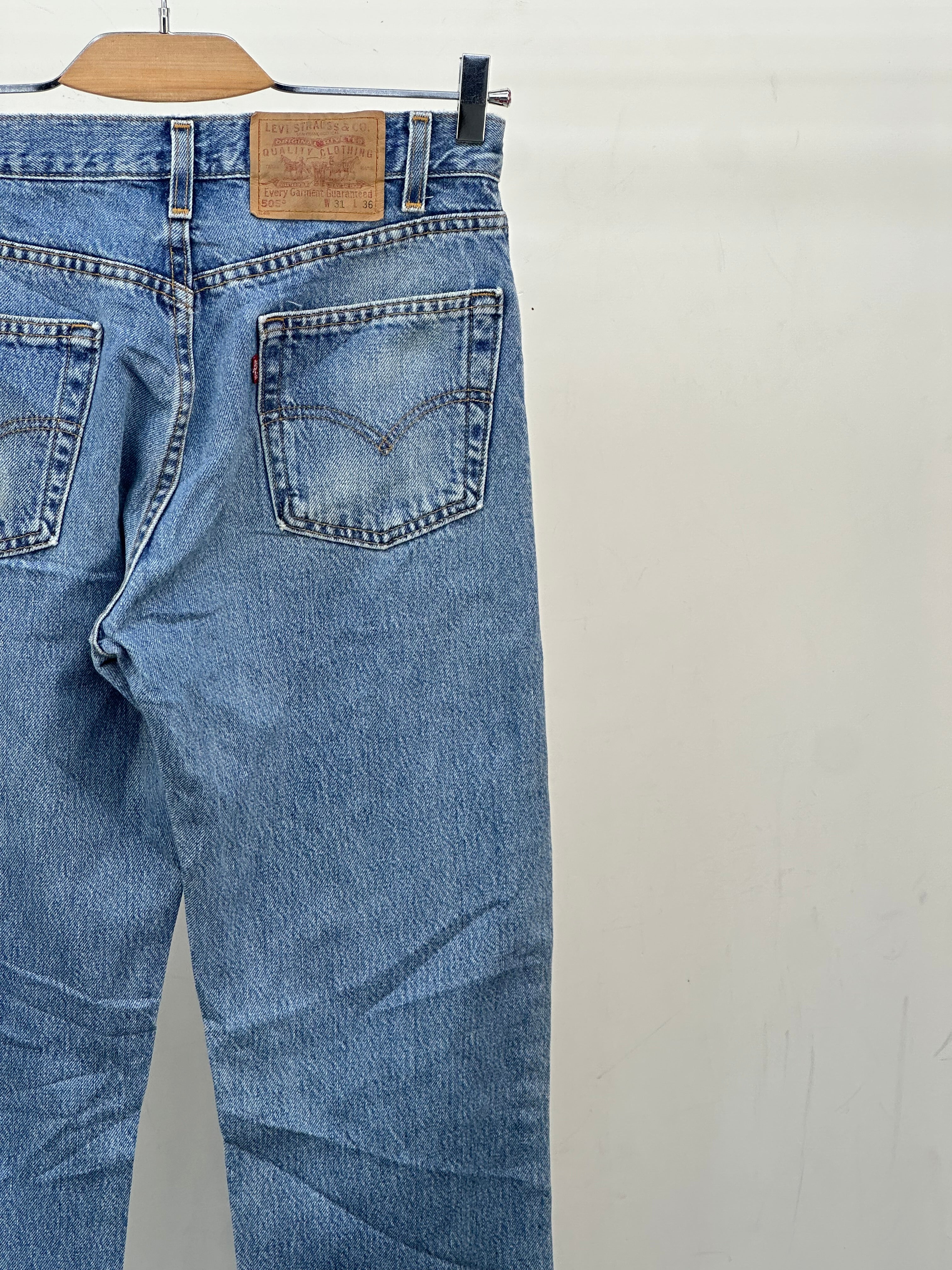 LEVI'S 505 STRAIGHT FIT TAGLIA: 45 ITA = W31 L36