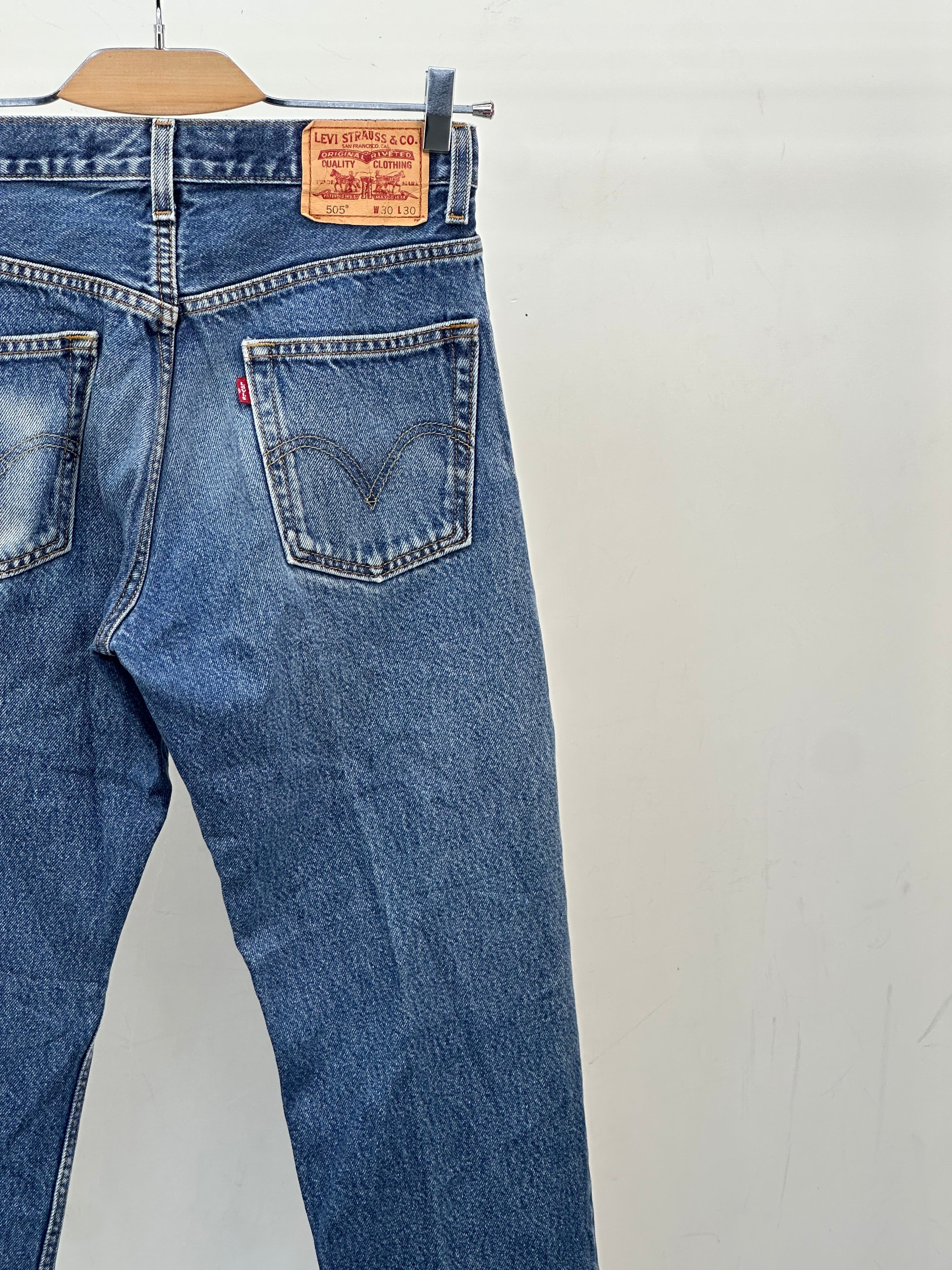 LEVI'S 505 STRAIGHT FIT TAGLIA: 44 ITA = W30 L30