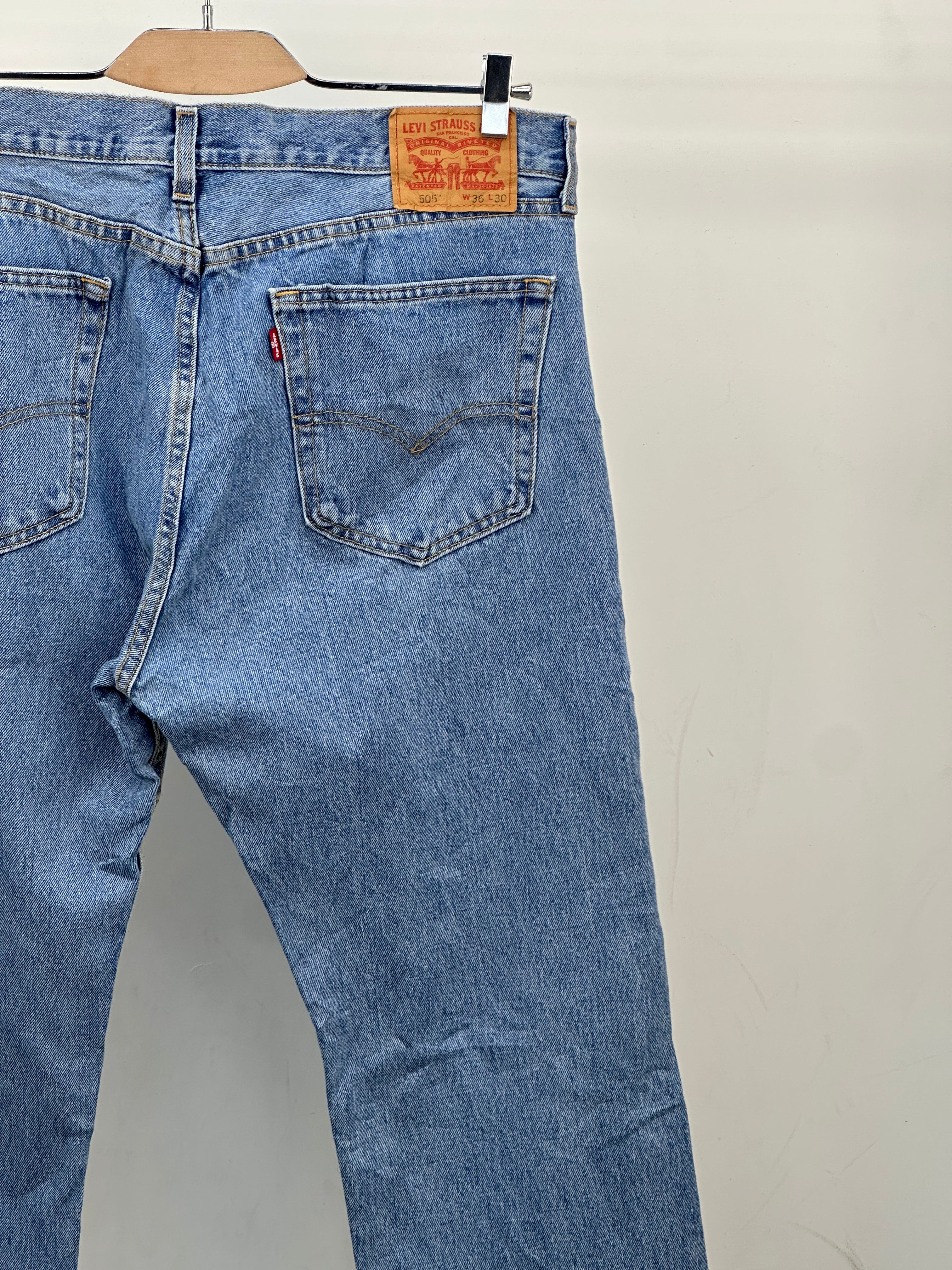 LEVI'S 505 STRAIGHT FIT TAGLIA: 50 ITA = W36 L30
