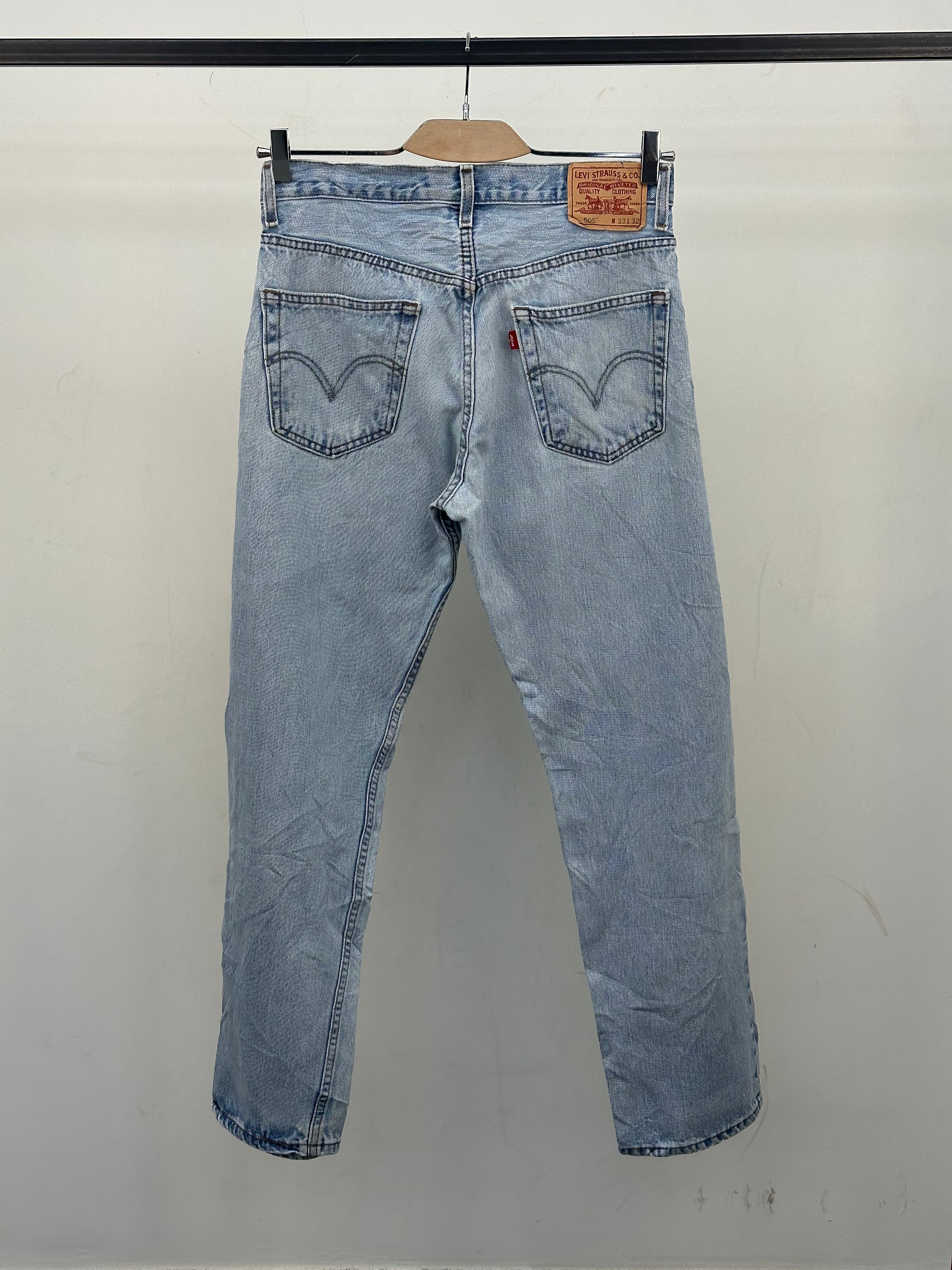 LEVI'S 505 RELAXED FIT TAGLIA: 47 ITA = W33 L32